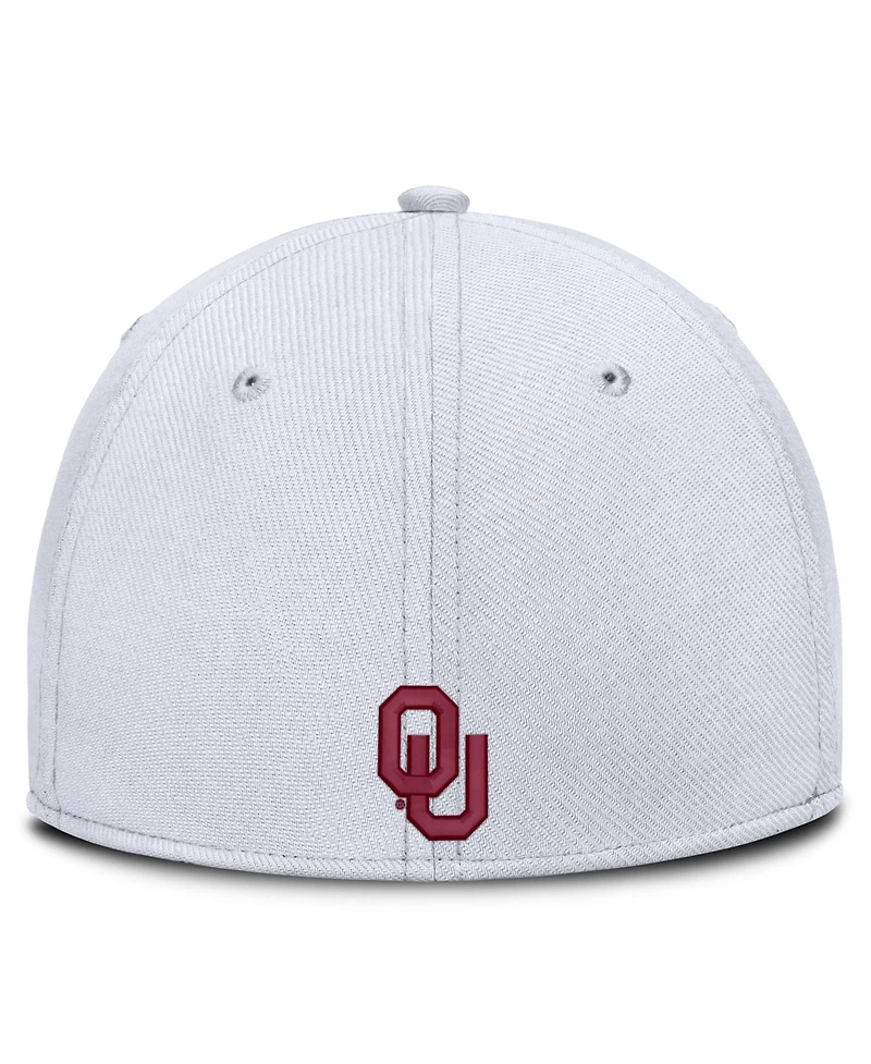 Jordan Men's White Oklahoma Sooners Game Day Rise Swooshflex Hat