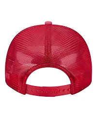 New Era Men's Red Philadelphia Phillies Worn A-Frame 9FIFTY Trucker Snapback Hat