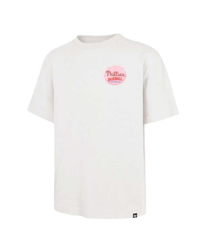 47 Brand Men's and Women's Cream Philadelphia Phillies Turnpike Chuck Foundation T-Shirt