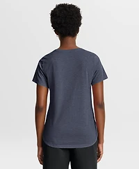 Nike Women's Heather Navy Minnesota Twins Arched Tri-Blend T-Shirt