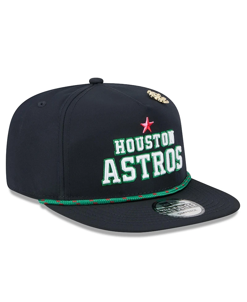 New Era Men's Navy Houston Astros 2025 Big League Chew Golfer Snapback Hat