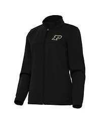 Antigua Women's Black Purdue Boilermakers Links 2 Full-Zip Golf Jacket