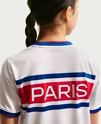 Nike Big Boys and Girls White Paris Saint-Germain 2026, 27 Away Pre-Match Jersey