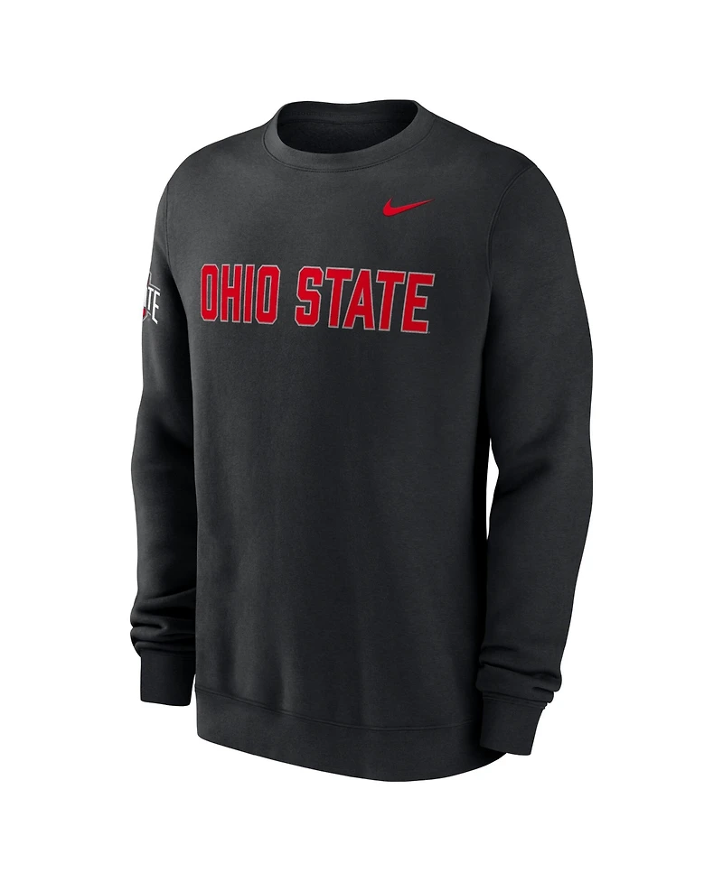 Nike Men's Black Ohio State Buckeyes 2026 Sideline Club Sweatshirt