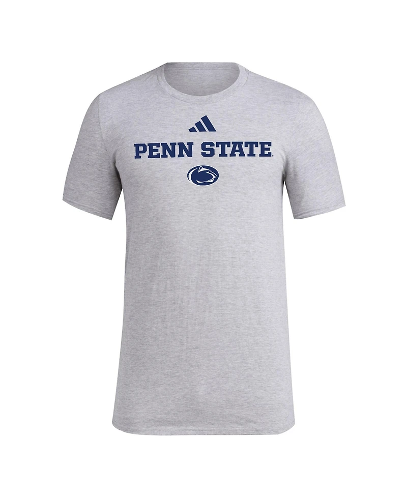 Adidas Men's Gray Penn State Nittany Lions Wordmark Polyester T-Shirt