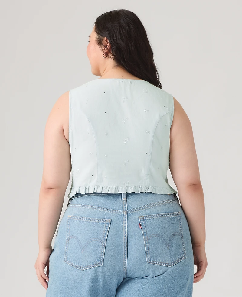 Levi's Plus Teagan V-Neck Sleeveless Blouse