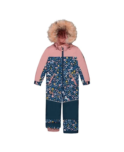 Deux par Toddler Girls ( 2T To 5T ) One Piece Discover Snowsuit -Unicorn Print