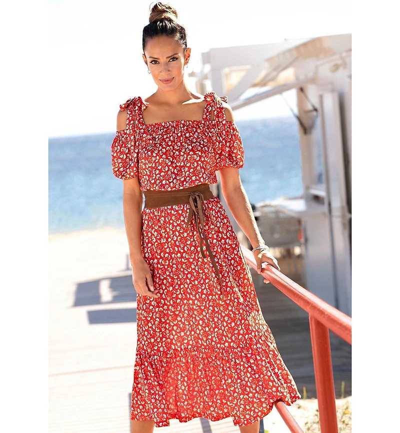 Lascana Women's Floral Pattern Dress