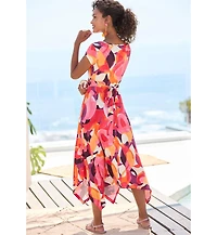 Lascana Women's Handkerchief Hem Dress