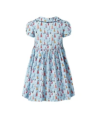 Rachel Riley Toddler Girls 2T-10 Sailboat Button-front Dress