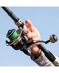 Aofar Fishing Rod Spinning Reel Portable Combo