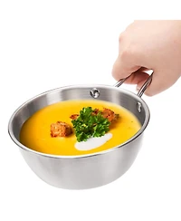 Piscifun 4 Pack 20 Oz Stainless Steel Makgeolli Bowl With Handle Camping Outdoor Cup