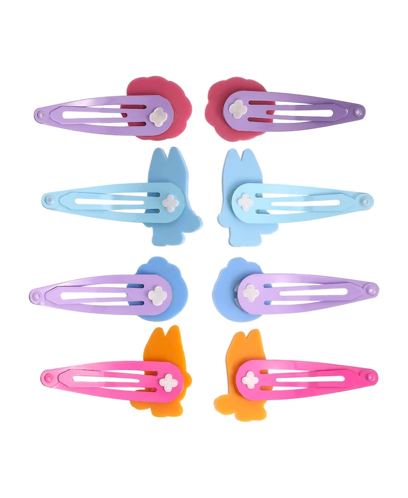 Bluey Hair Clips 8-Piece Set Official License, Snap Back Hair Clip, Bluey Accessories