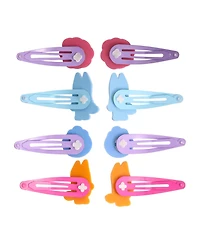 Bluey Hair Clips 8-Piece Set Official License, Snap Back Hair Clip, Bluey Accessories