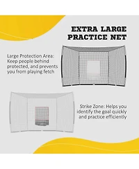 Aoligeijs Baseball Practice Net With Tee And Caddy