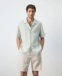 Mango Men's Regular-Fit Linen Shirt