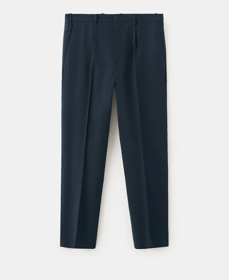 Mango Men's Slim-Fit Linen-Lyocell-Blend Pants