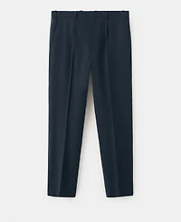 Mango Men's Slim-Fit Linen-Lyocell-Blend Pants