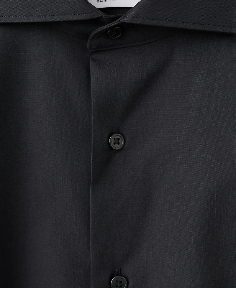 Mango Men's Slim-Fit Cotton Poplin Dress Shirt