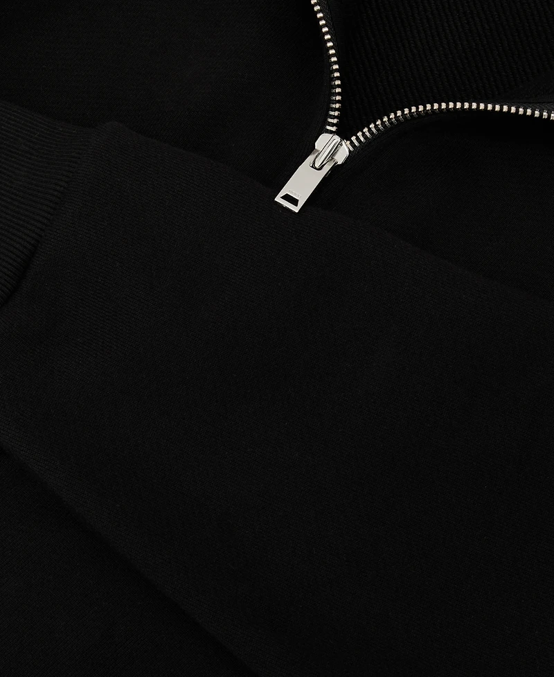 Reiss Men's Kurwin Cotton Heavyweight Half-Zip Sweatshirt