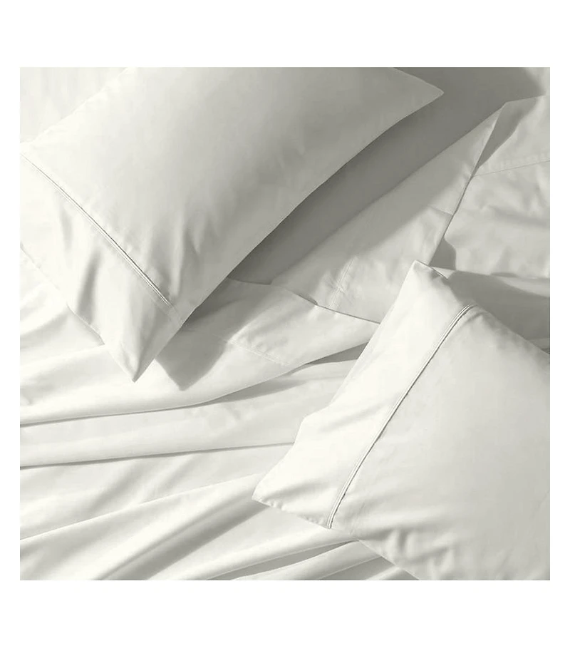 Egyptian Linens Cool and Crisp 200 Thread Count Cotton Percale 4-Piece Sheet Set with 16-Inch Deep