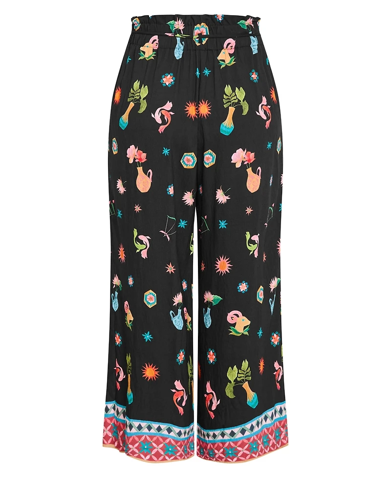City Chic Women's Selena Print Pant