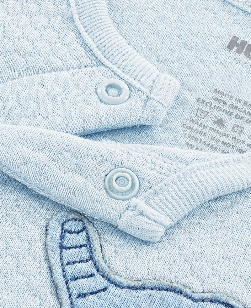 Huggies Baby Boys' Babywear Long-Sleeve Top, Footed Pants and Hat