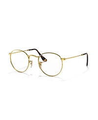 Ray-Ban Unisex Round Metal Optics Eyeglasses, RB3447V