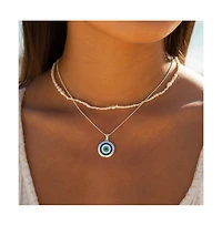 Mantra Women's Evil Eye - I Am Supported And Protected necklace