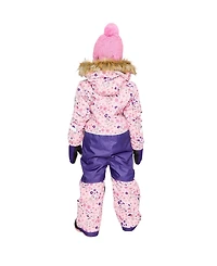 Deux par Toddler Girls ( 2T To 5T ) One Piece Play Snowsuit Mini Flower Print