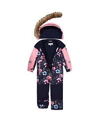Deux par Little and Big Girl ( 6 to 14 ) One Piece Play Snowsuit Floral Print
