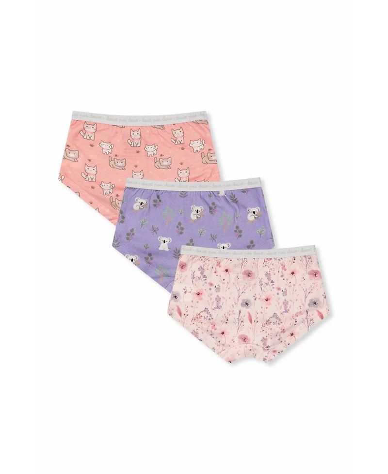 Deux par Deux Little and Big Boy (6-12)Boxer Pack Of 3 Holiday Prints