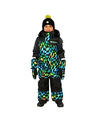 Deux par Little and Big Boy ( 6 to 14 ) One Piece Play Snowsuit Checkered Print