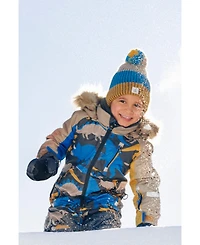 Deux par Toddler Boy( 2T To 5T ) One Piece Play Snowsuit Dinosaur Print