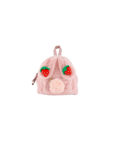 Deux par Deux Little and Big Girl Bunny Bag Pale Dusty Pink
