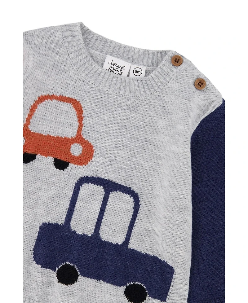 Deux par Baby Boys ( 3M to 24 M ) Knitted Top and Pants Set