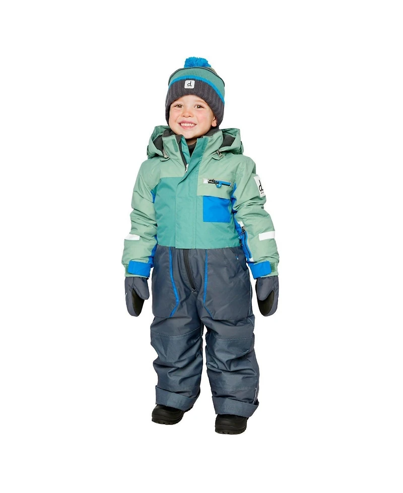 Deux par Little and Big Boy (6-14) One Piece Play Snowsuit Sage