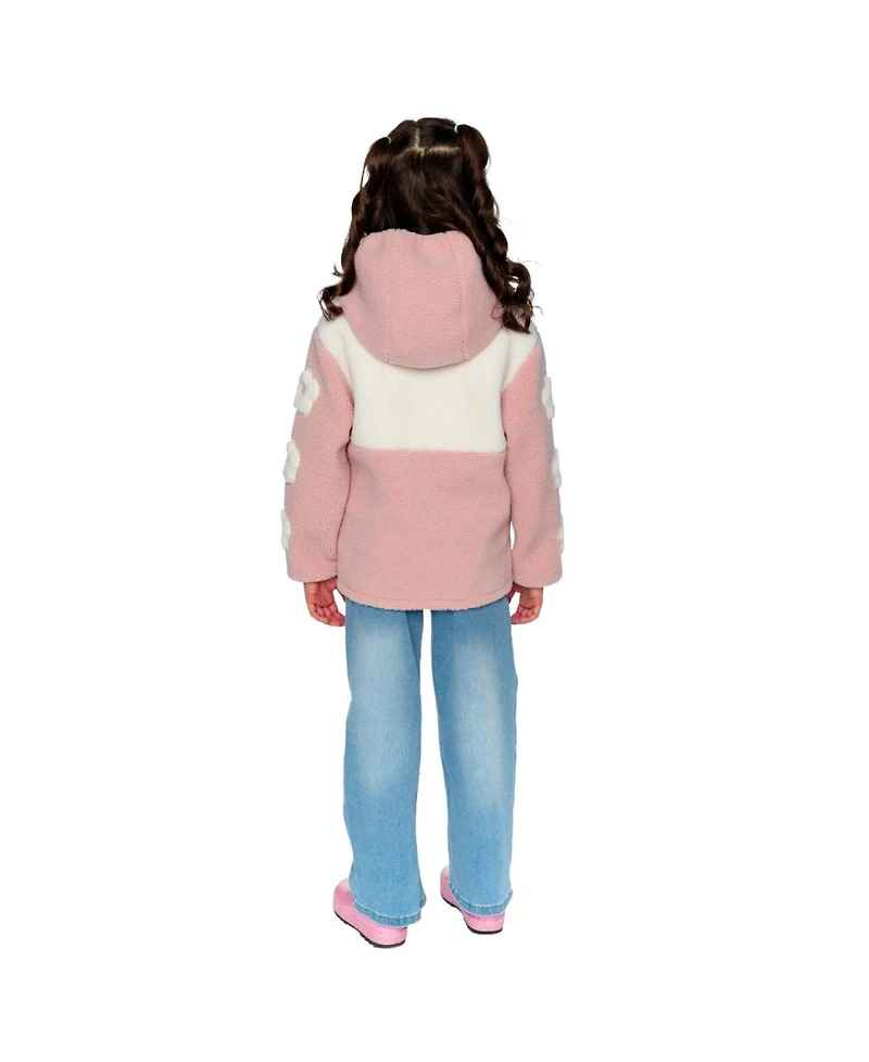 Deux par Deux Toddler Girl (2T-5T) Reversible Mid-Season Jacket