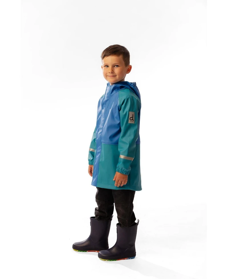 Deux par Toddler Boys (2T-5T) Rain Jacket Dark Turquoise