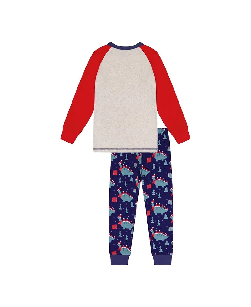 Deux par Toddler Boy (2T-5T) Cotton Two Piece Pajama Set Dinosaur Print