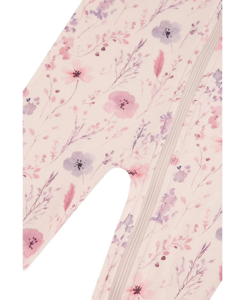 Deux par Baby Girl (3M-24M) Cotton Floral Print One Piece Pajama