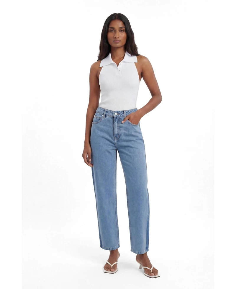 Karen Millen Women's Barrel Leg Jeans