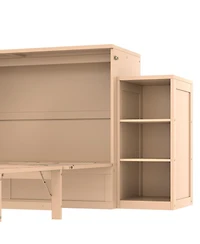 Streamdale Furniture Murphy Bed with Storage Drawers and Shelves