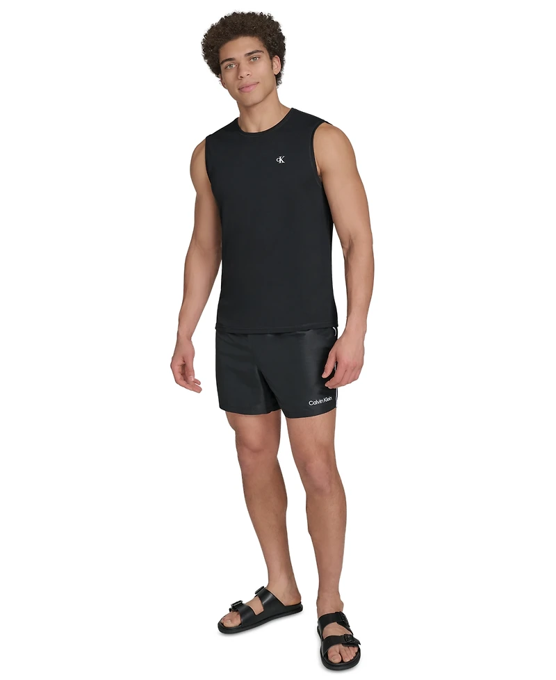 Calvin Klein Men's Logo Rash Guard