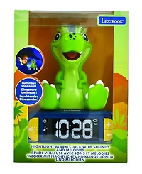 Lexibook , Dinosaur Nightlight Alarm Clock, Clock, Alarm clock for boys and girls, Snooze, RL800DINO
