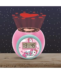 Lexibook Projector Alarm Clock Unicorn with snooze function and alarm function, Night light with timer, Lcd screen, battery operated, RL977UNI