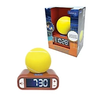 Lexibook, Tennis, Tennis Nightlight Alarm Clock, Sounds and Melodies, Backlit Lcd Screen, Luminous, Snooze, RL800T