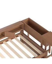 Streamdale Furniture Daybed with Trundle, Storage, Shelves and Desk