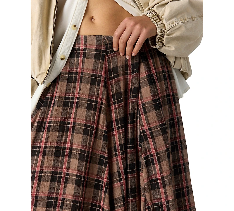 Free People Women's A-Line Pleated Maxi Skirt