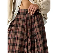 Free People Women's A-Line Pleated Maxi Skirt